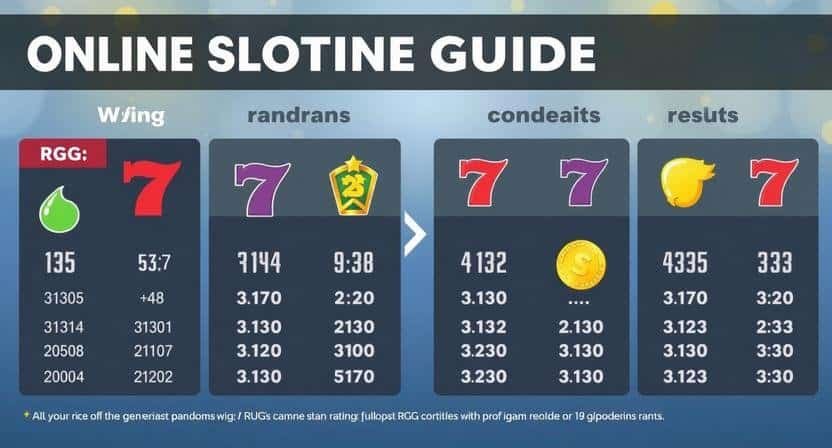 Online Slots Guide for Beginners - Infographic showing how RNG generates random results in 2026 slots