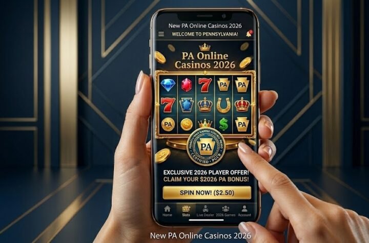 Best new PA online casinos mobile app interface with premium slot games 2026