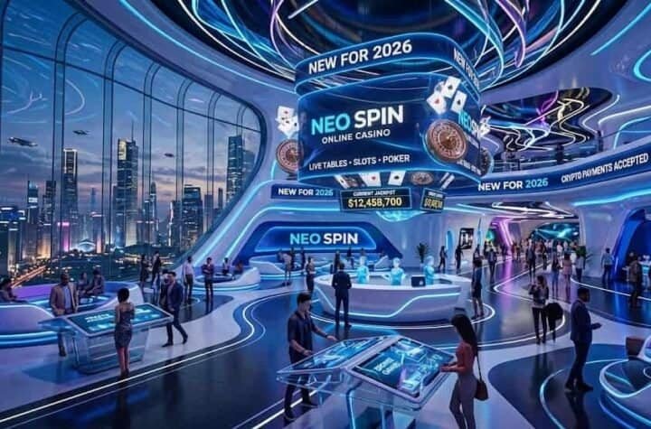 New online casinos 2026 futuristic lobby